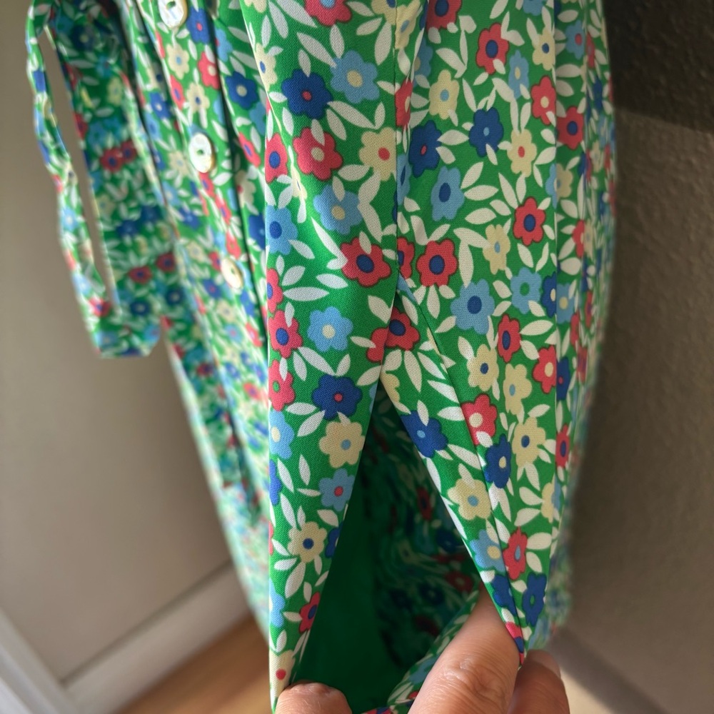 NWT ModCloth Women’s XL Petal & Promise Floral Short Sleeve Vintage Wrap Dress - Picture 6 of 11